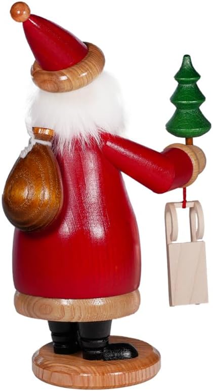 DWU Original Erzgebirgischer Räuchermann® Weihnachtsmann rot mit Geschenke #990/R