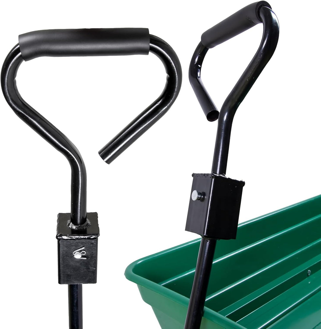 Gartenwagen mit Kippfunktion 75 Liter Kunststoffwanne Handwagen Kippwagen belastbar bis 300 kg Lenka