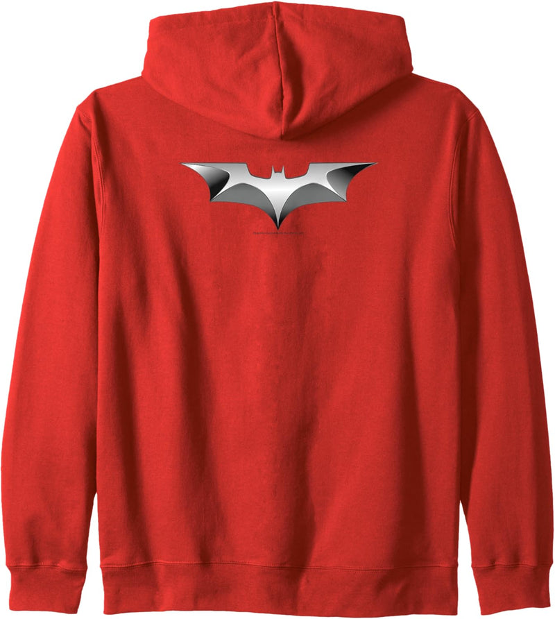 Batman Dark Knight Metal Bat Logo Kapuzenjacke