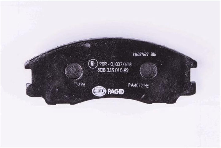 HELLA PAGID 8DB 355 010-821 Bremsbelagsatz - T1396 - Dicke/Stärke: 16.6mm - Bremssystem: Mando - mit