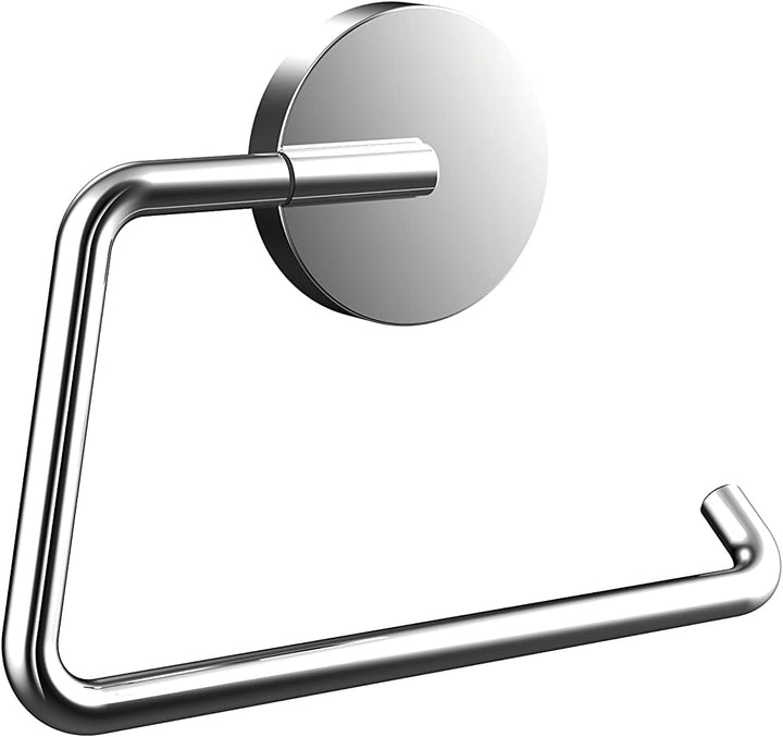 emco Round Papierhalter ohne Deckel, eleganter Toilettenpapierhalter zum Schrauben oder Kleben aus M