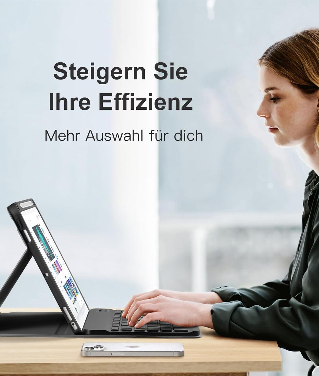 Vobafe Hülle mit Tastatur Kompatibel für iPad 9./ 8. /7. Generation 10.2 Zoll mit Stifthalter, Magne