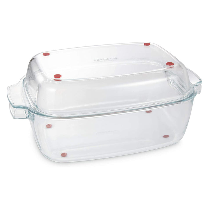 Tescoma GrandChef Rechteckbräter mit Deckel, Glas, 40 x 26 cm, 40 x 26 cm