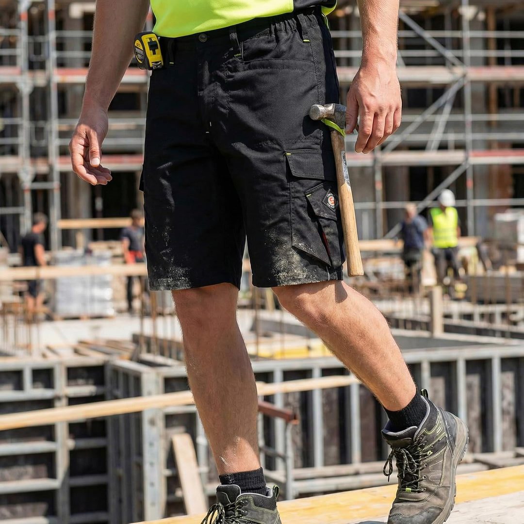 Prisma Arbeitsshorts - Kurze Arbeitshose Herren - Kurze Arbeitshosen Herren - Herren Cargohose Kurz
