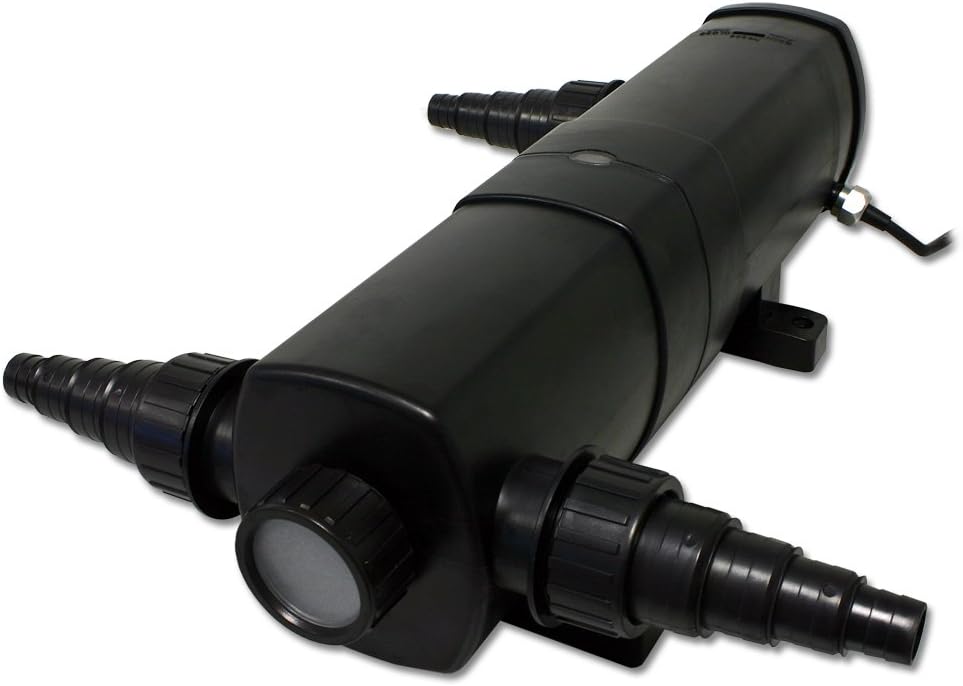 SunSun Filter Set 60000l Teich mit 18W Teichklärer, 40W ECO Pumpe 25m Schlauch Skimmer Springbrunnen