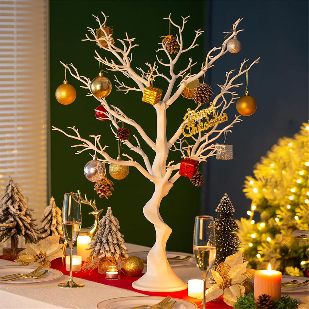 Sziqiqi Weiss Deko Baum Osterbaum: 75cm Hoch Dekobaum für Weihnachten Halloween Gross Künstlicher Ba