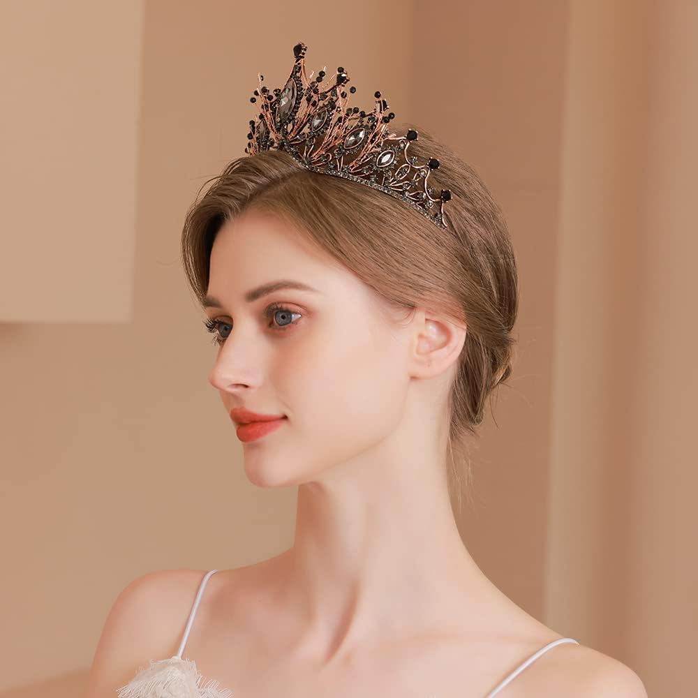 Tiara Kristallkrone für Bridal, Prinzessin Diadem Hochzeit Tiara Crown für Hochzeit Abschlussbälle P