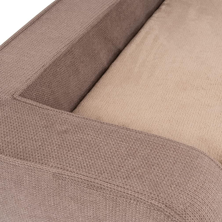 Knuffelwuff orthopädisches Hundebett mit Wendekissen aus Velours Bellamy 80 x 60cm Braun, 80 x 60cm