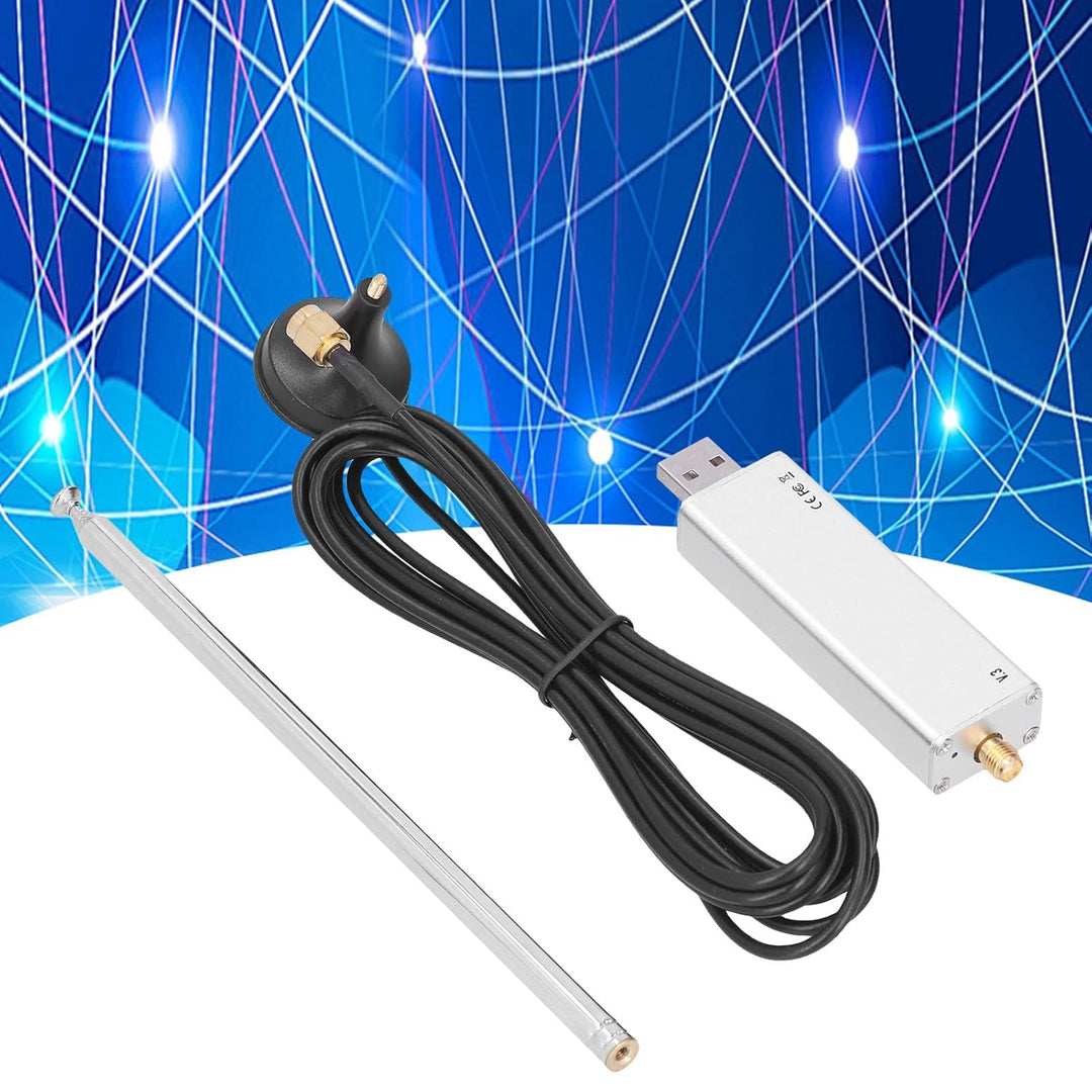 V3 R820T2 RTL2832U RTL-SDR Blog V3 R820T2 RTL2832U mit Dipol-Antennen-Kit, RTL SDR 1PPM TCXO HF Bias