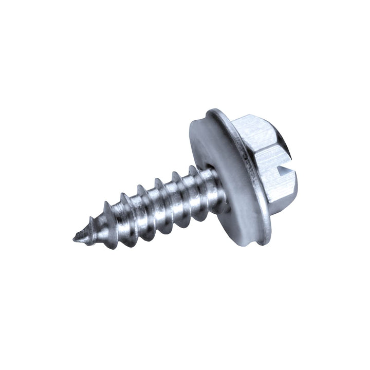 GOEBEL® - 500 x Blechschrauben mit Dichtscheibe (Ø x L) 4,8 x 13 mm Edelstahl A2 (V2A) Sechskant Län