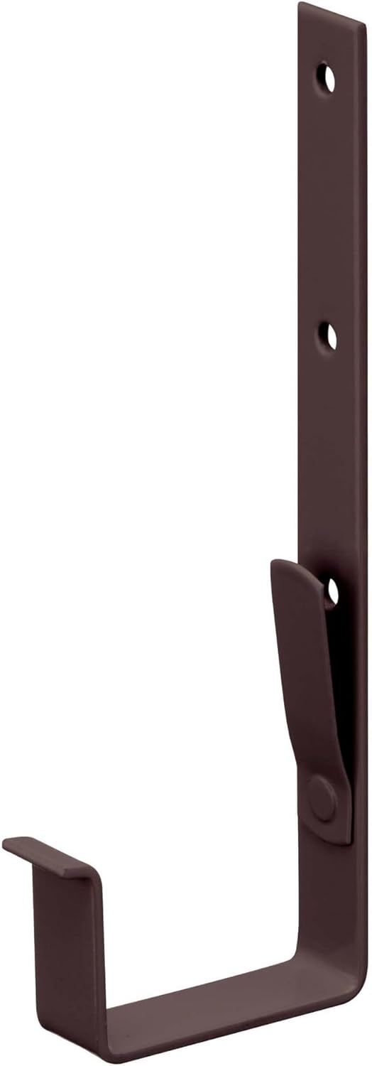 INEFA Dachrinnenhalter Kastenrinne, PVC NW 68, 20 Stück Dunkelbraun Rinnenhalter Dachrinnenzuberhör,