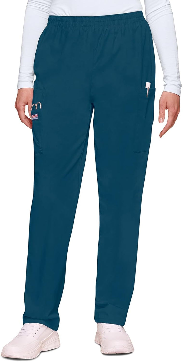 Cherokee Damen Workwear Cargo-Hose mit elastischer Taille Klassisch XS Karibikblau, XS Karibikblau