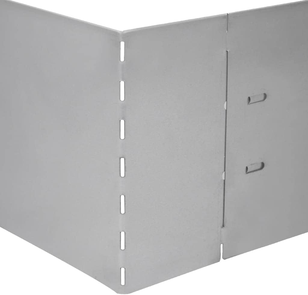 vidaXL 15x Rasenkante Verzinkt 100x20 cm Beetumrandung Beeteinfassung Mähkante, 15
