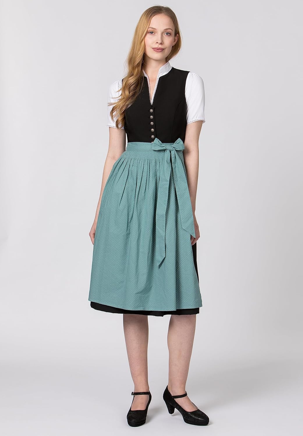 Stockerpoint Damen Schürze Molina Dirndlschürze, Petrol, Regular