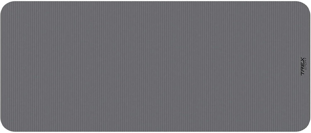 TREX SPORT Gymnastikmatte extra dick und weich | Fitnessmatte 190x80x1cm mit Tragegurt | Yogamatte r