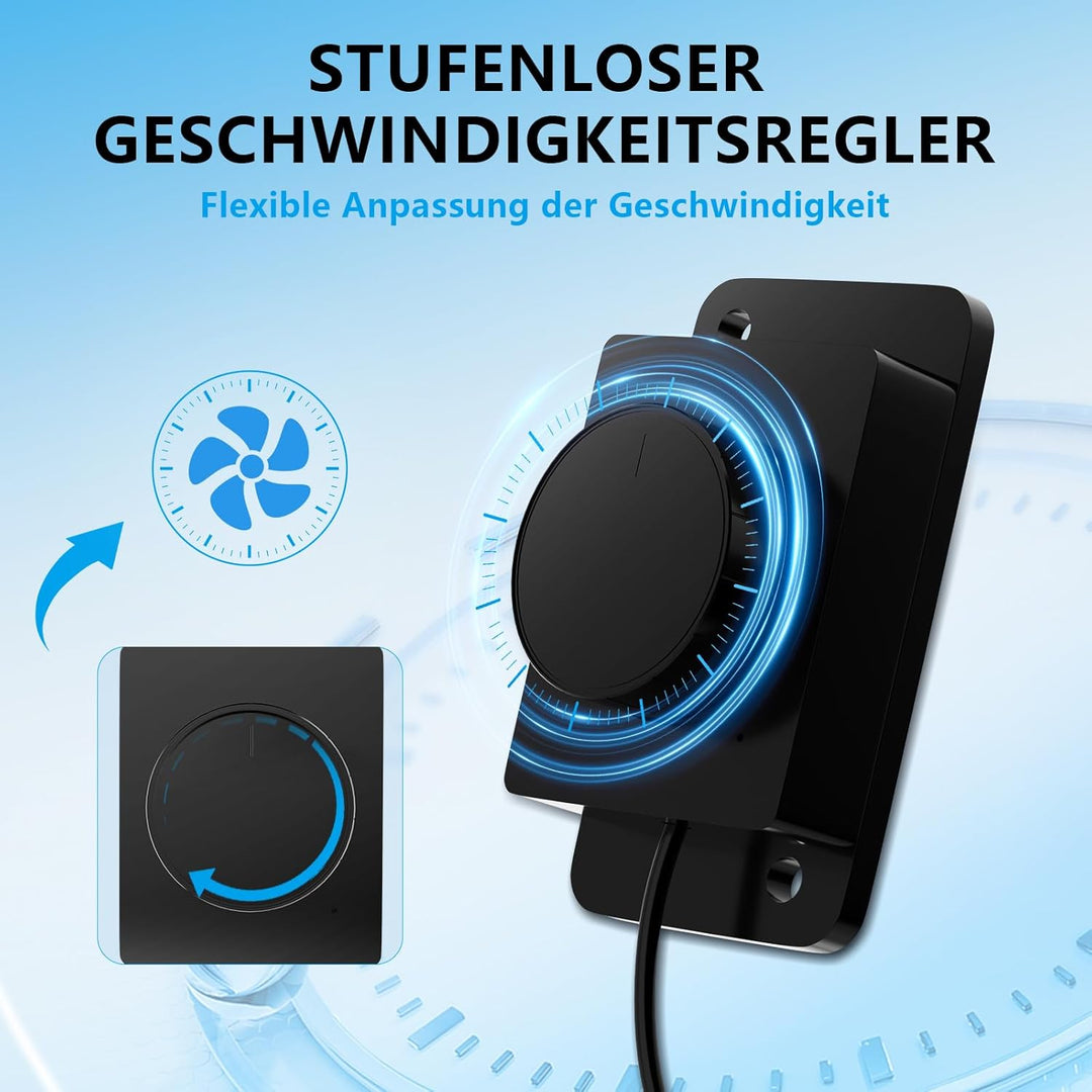 2 In 1 Aktivkohlefilter Abluftrohrventilator, Kompatibel Mit LüFtungsrohren 100mm Und 125mm Austausc