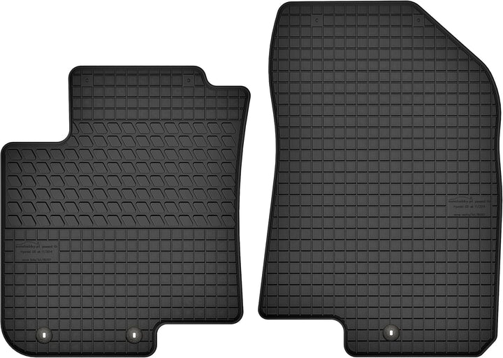 Motohobby Vorne Gummi Fussmatten Gummimatten Satz für Hyundai i20 II (ab 2014)