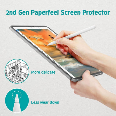 PAPERFEEL [2 Stück Schutzfolie für iPad Pro 12,9 Zoll Modell 2022/2021/ 2020/2018 (6./5./4./3. Gener