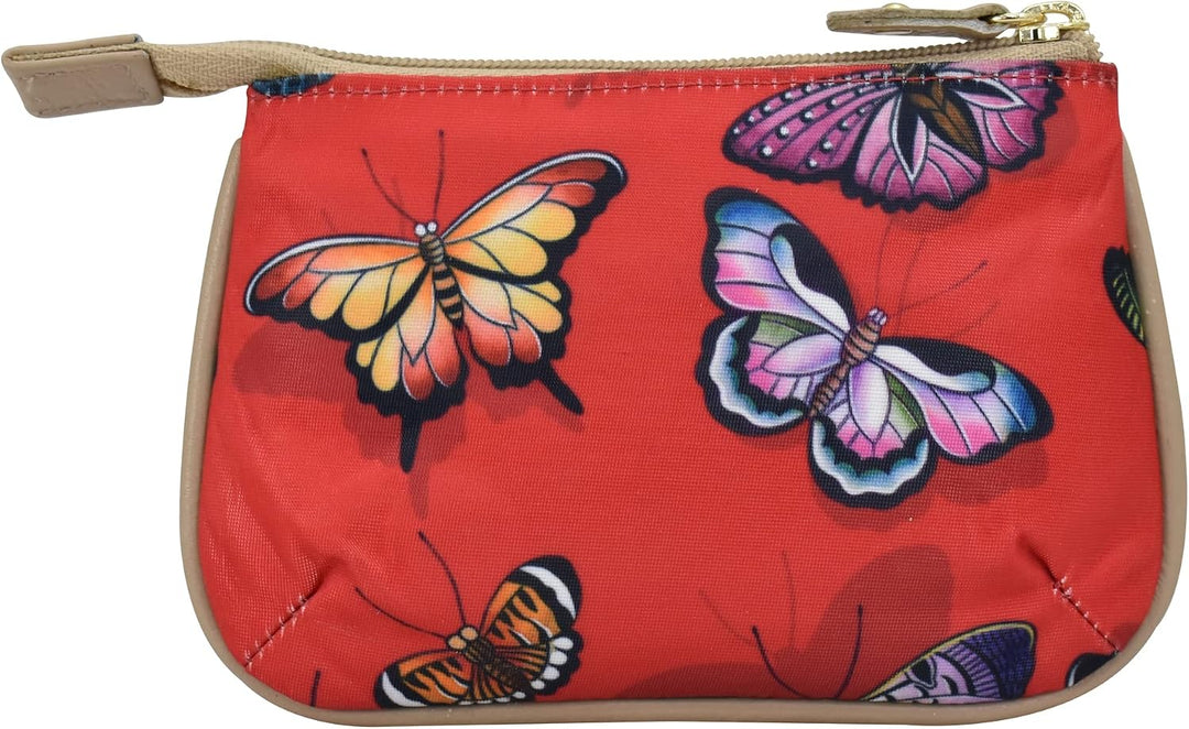 Anuschka Reise Pouch/Etui - Wanderlust Kollektion - Nylonstoff mit Leder Trim und Kunstdruck - Butte