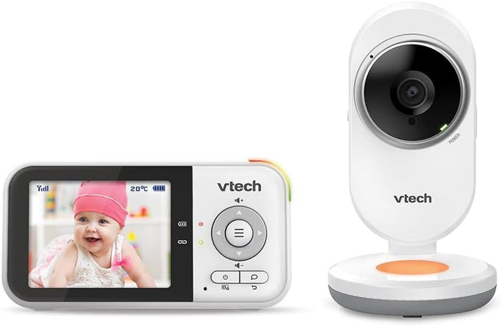 VTech - BM3254 – Babyphone Video Clear Plus – Nachtlicht und Wiegenlied – Display 2,8 Zoll – Babypho