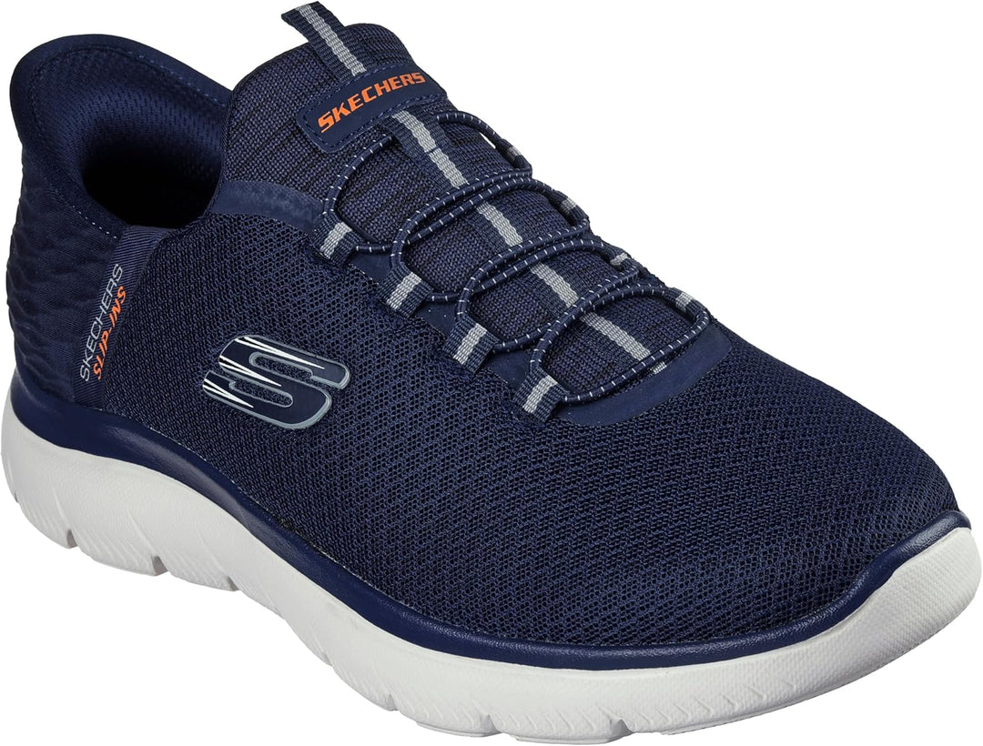 Skechers Herren Summits High Range Slip-in Slipper 42.5 EU Weit Navy, 42.5 EU Weit Navy