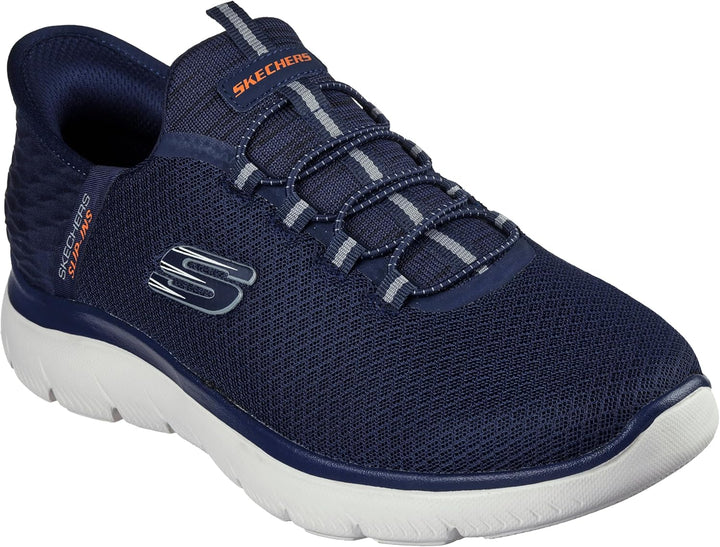Skechers Herren Summits High Range Slip-in Slipper 42.5 EU Weit Navy, 42.5 EU Weit Navy