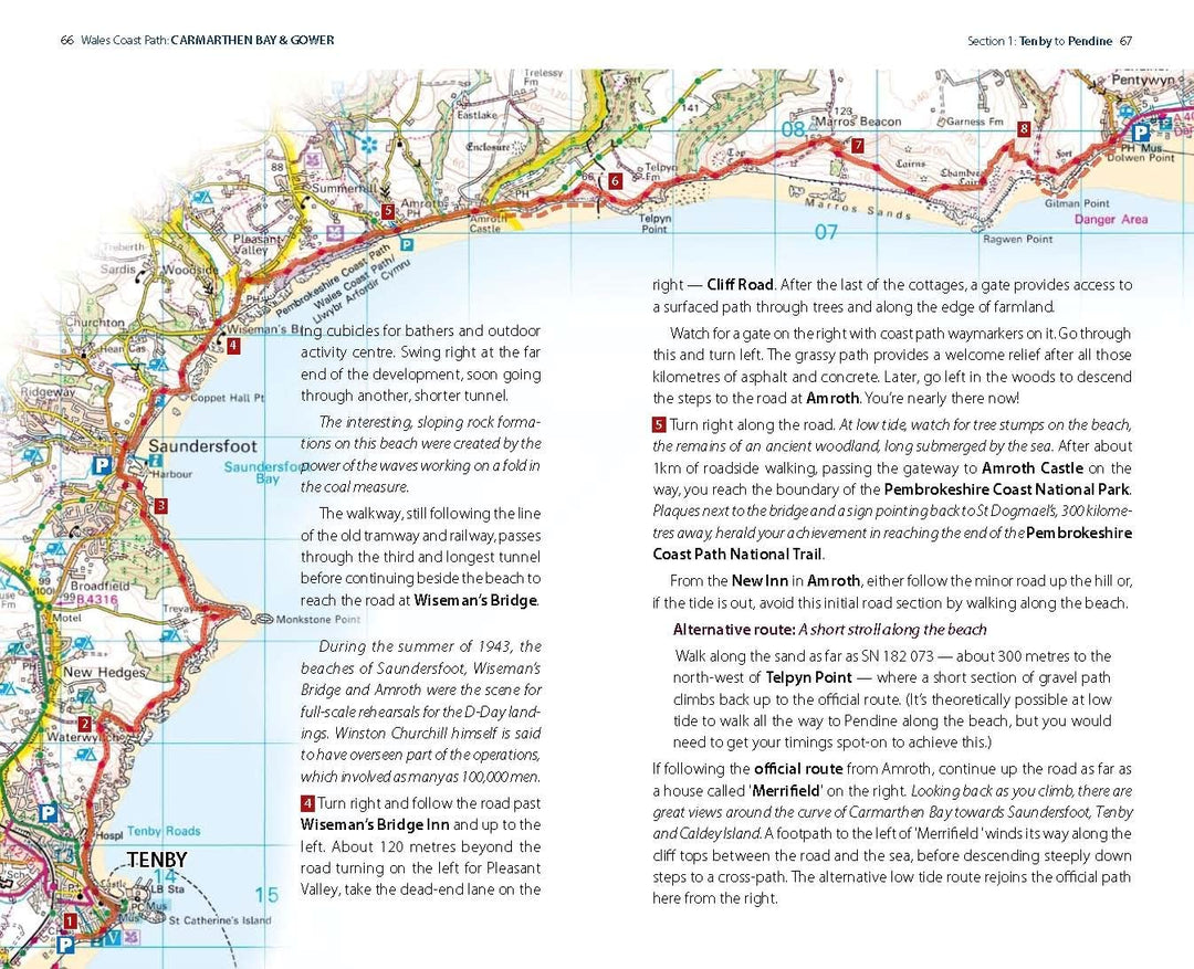 Carmarthen Bay & Gower: Tenby to Swansea (Official Guide - Wales Coast Path), Taschenbuch