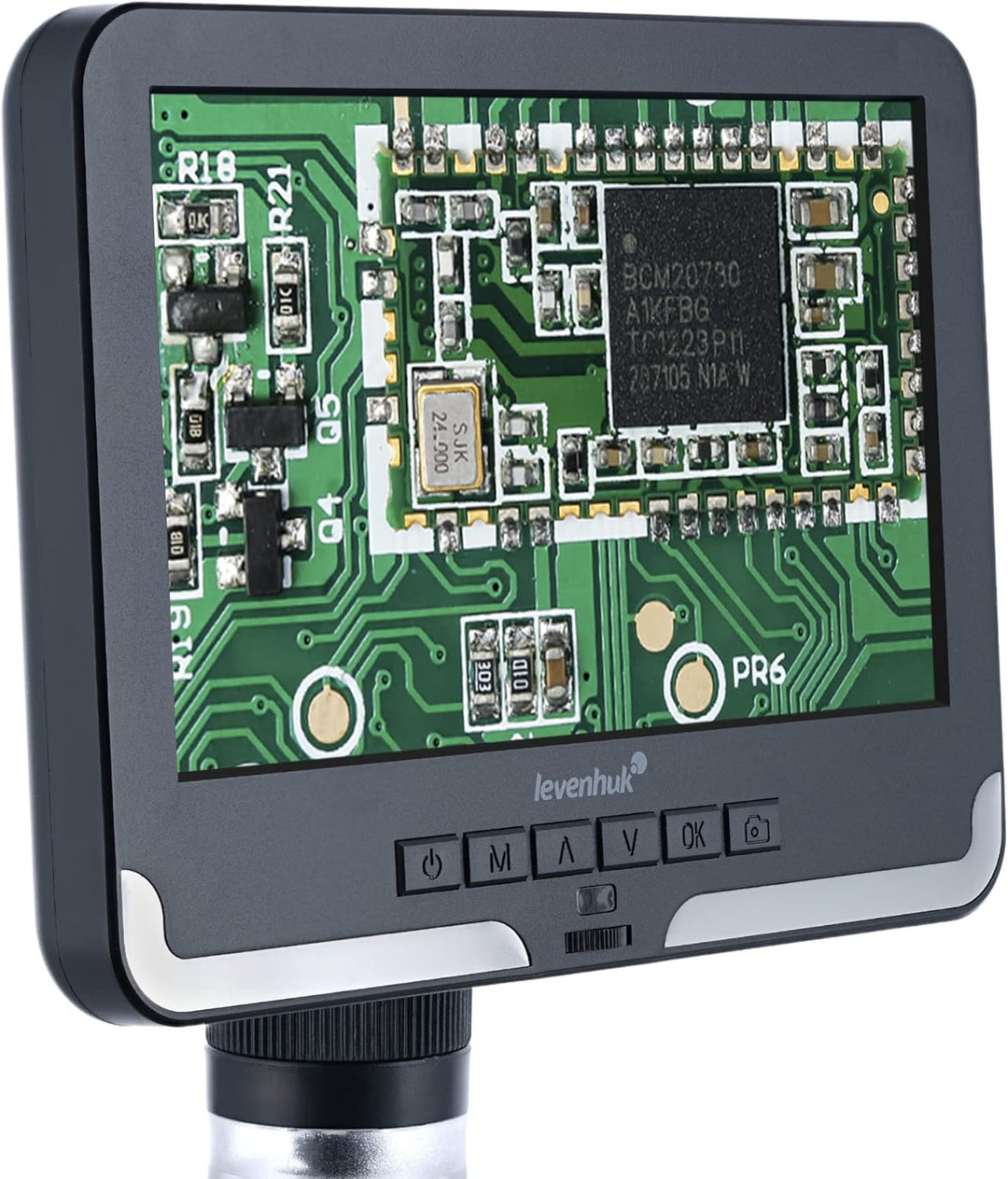 Levenhuk DTX RC2 Handmikroskop mit Digitaler Fernbedienung, 3- bis 200-Facher Vergrösserung und 17,8
