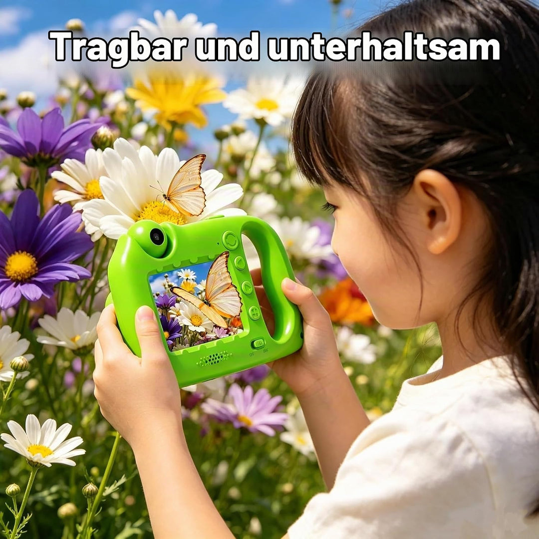 Mikroskop für Kinder, 1000X 4K Tragbares Digitales Mikroskop mit 2,4″ IPS-Display &amp; 8 LED, Lernspiel