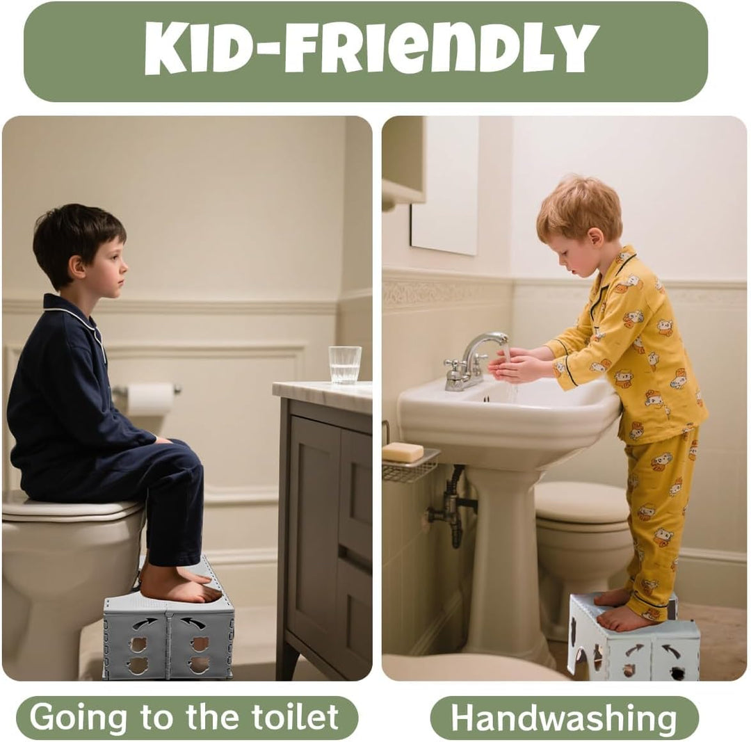 Toilettenhocker Klappbar Erwachsene - Kinder Hocker Badezimmer, WC Hocker Toilette, Klappbarer Toile