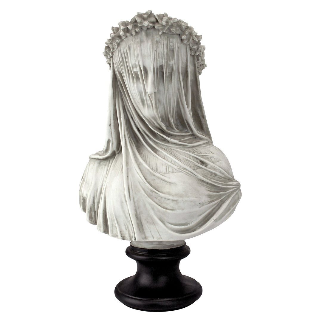 Design Toscano die verschleierte Jungfrau Büstenstatue, Masse: 22,8 cm x15,2 cm x35,5 cm Single, Sin