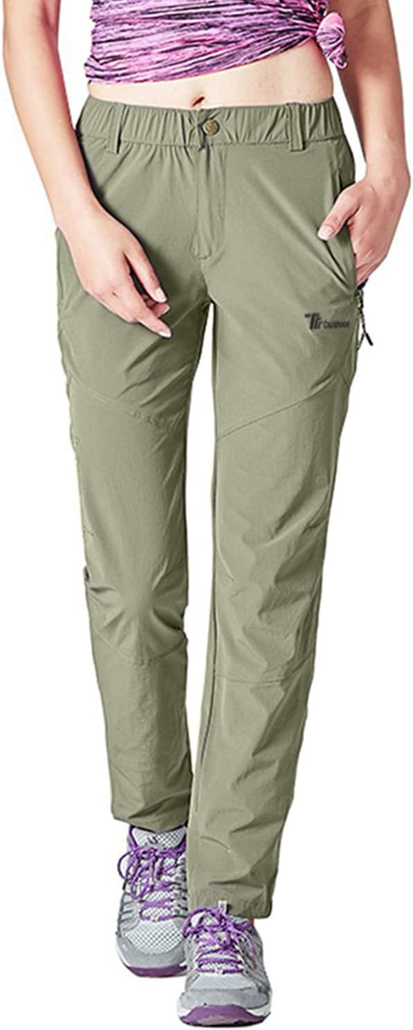 YSENTO Damen Wanderhose Outdoorhose Wasserdicht Schnelltrockend Stretch Trekkinghose Funktionshose m