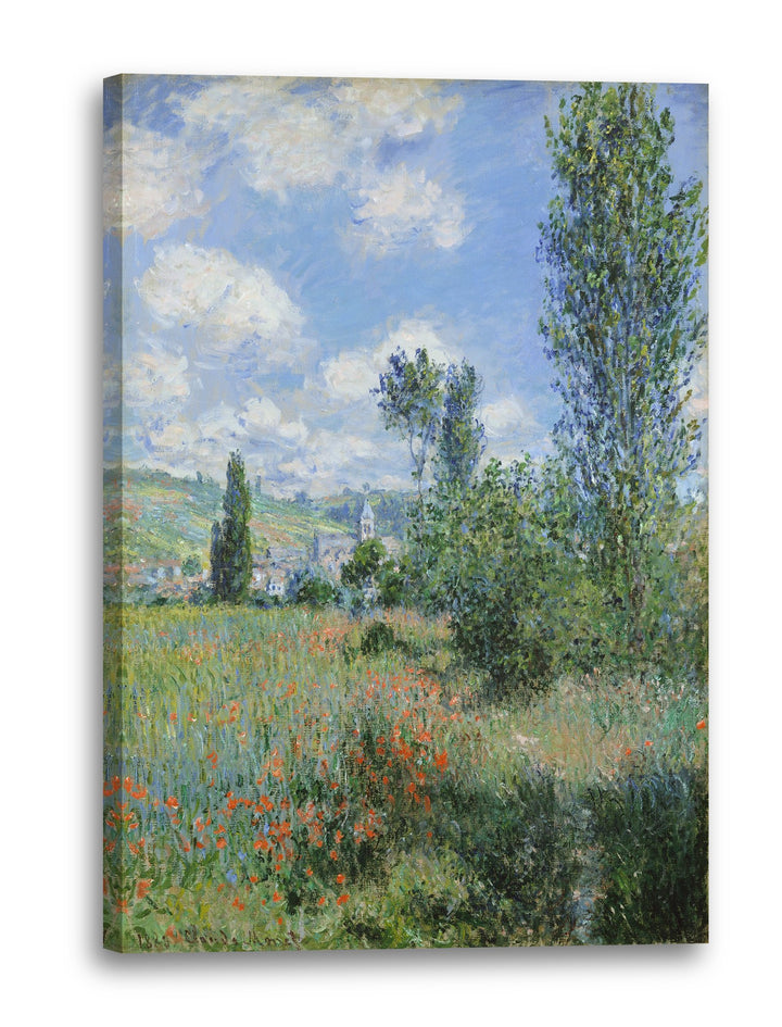 Printed Paintings Leinwand (60x80cm): Claude Monet - Aussicht von Vétheuil 60x80 cm, 60x80 cm
