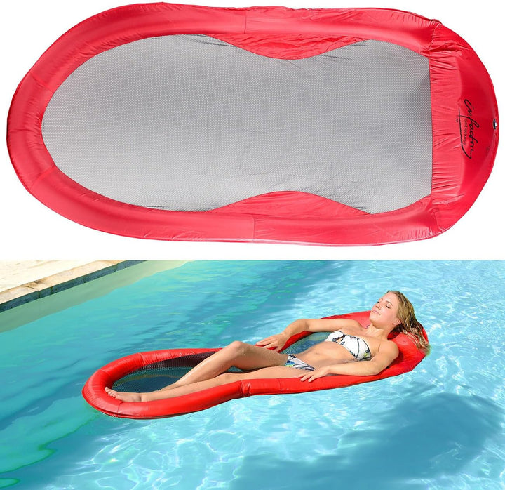 infactory Wasserhaengematte: 2er-Set Wasserhängematten 200 x 90 cm inklusive Transport-Tasche (Luftm