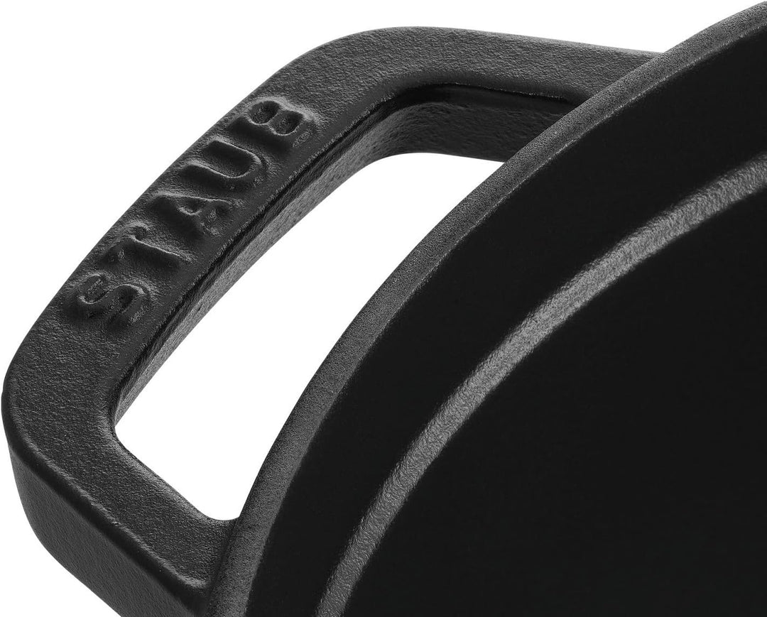 STAUB Gusseisen Bräter/Cocotte, Rund 16 cm, 1,2 L, Aromaregen Funktion, Für alle Herdarten geeignet,