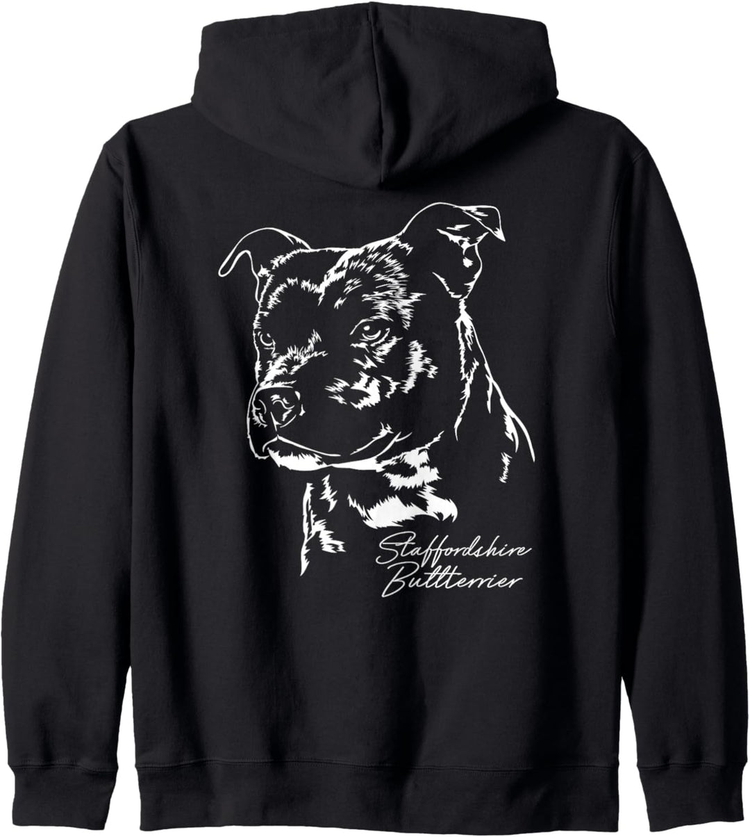 Staffordshire Bullterrier Staffbull Hund Portrait Hunde Kapuzenjacke