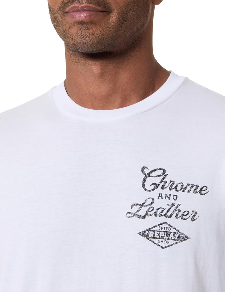 Replay Herren M6645 T-Shirt (1er Pack) L 001 White, L 001 White