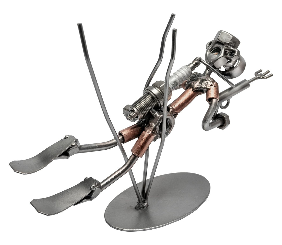 STEEMO Schraubenmännchen Taucher Speerfischen Geschenk Metall-Deko 23x6x16 cm
