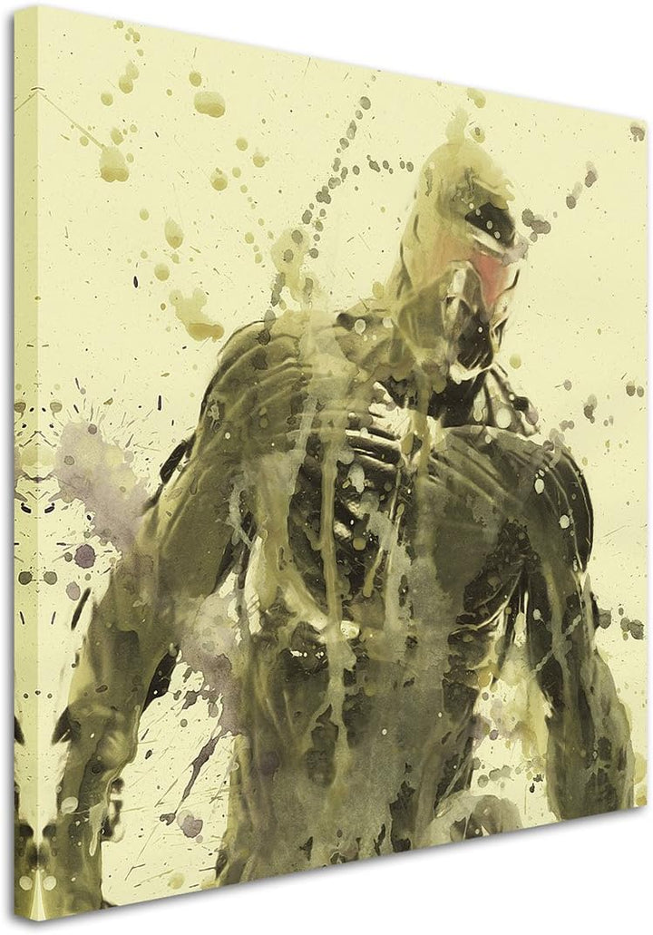 Crysis_4_60x60cm Splash Art Paul Sinus Aquarell, Gemälde, Kunstbild auf Leinwand