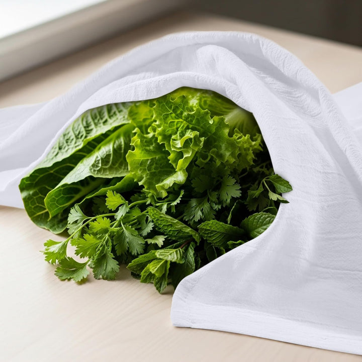 Utopia Kitchen Geschirrtücher mit Mehlsack, 71 x 71 cm, ringgesponnene 100 % Baumwolle, maschinenwas