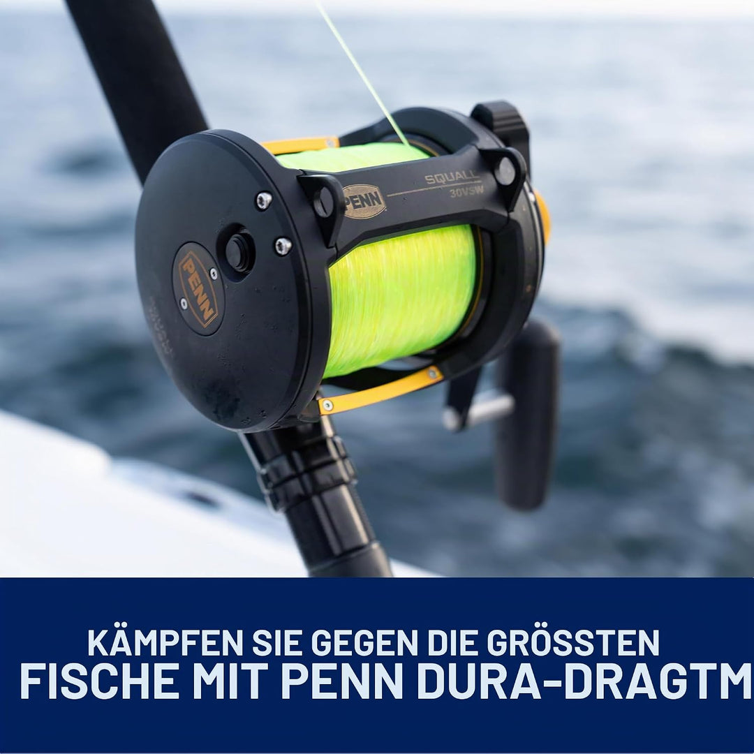 PENN Squall Lever Drag 2 Speed Multirolle – Salzwasser Boots- und Kajaksangeln 50| Right |2 Speed, 5