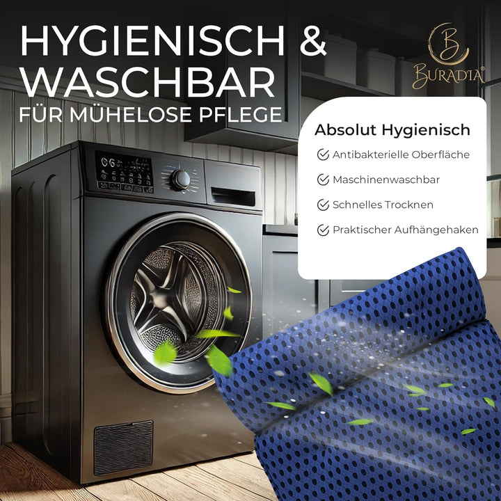 Badewannenkissen inkl. Wäschenetz - Ultimativer Komfort und Entspannung mit neuester Air Mesh Techno