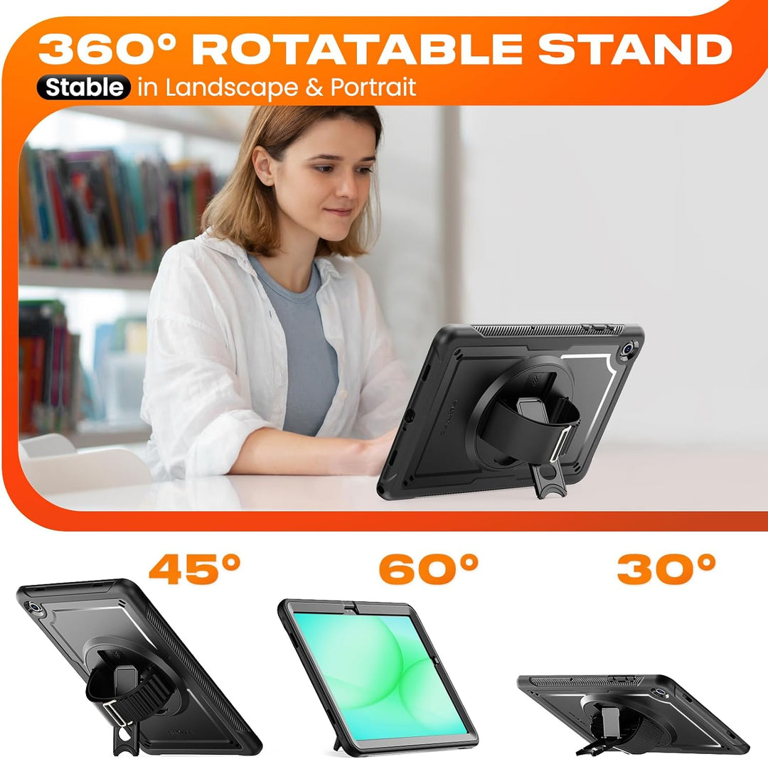 SEYMAC stock Hülle für Samsung Galaxy Tab A11+ Plus/A9+ Plus 11 Zoll 2025/2023, Stossfeste Hülle mit