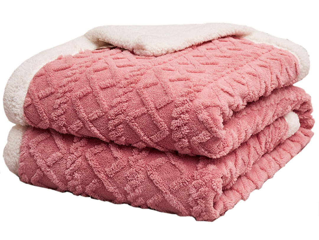 Flauschige Sherpa Kuscheldecke - hochwertige Schafdecke, super weiche Fleecedecke als Sofadecke, Tag