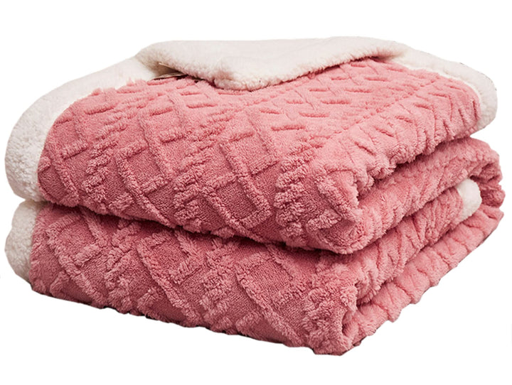 Flauschige Sherpa Kuscheldecke - hochwertige Schafdecke, super weiche Fleecedecke als Sofadecke, Tag