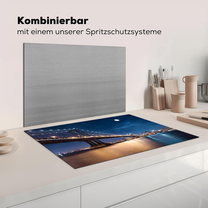 KitchenYeah© Herdabdeckplatte Einteilig Küche Herdabdeckung Induktionsfeld Ceranfeld Herdabdeckplatt