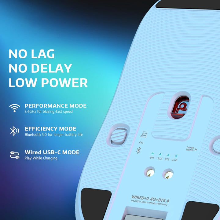 VGN Game Power Attack Shark X6 Superlight Kabellose Gaming-Maus mit RGB Ladestation, 49g Ultraleicht