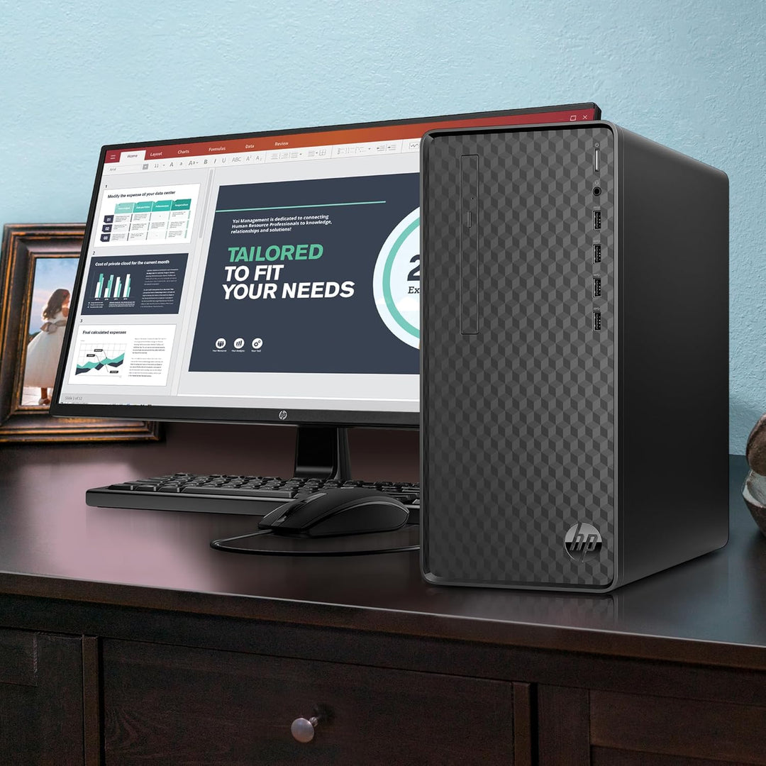 HP Desktop PC | AMD Ryzen 5 5600G | 8 GB DDR4 RAM | 512 GB SSD | AMD Radeon-Grafik |Windows 11 Home