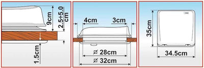 Fiamma Vent 28 Dachhaube - 28 x 28 - weiss