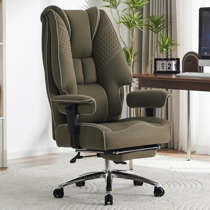 Ergonomischer Mesh-Bürostuhl – Executive Drehstuhl mit verstellbaren Armlehnen, Formschaum- & Tasche